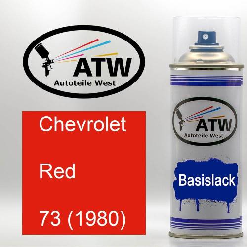 Chevrolet, Red, 73 (1980): 400ml Sprühdose, von ATW Autoteile West.